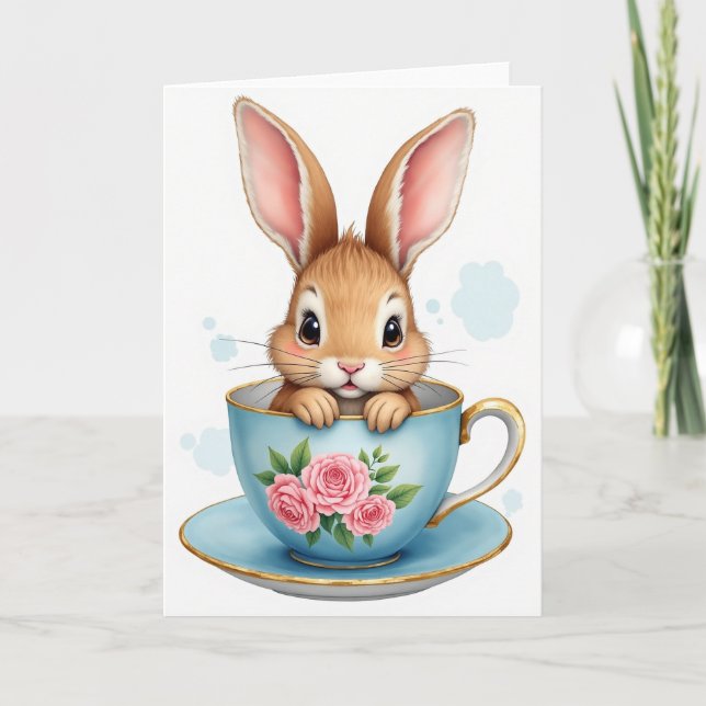 Carte de motif de créature en tasse à thé (Devant)