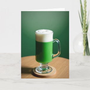 Carte de motif de mousse d'élixir vert