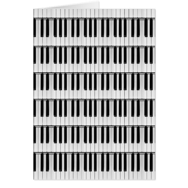 Carte de motif de piano (Devant)