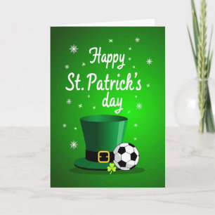 Carte de motif de St Patricks verte