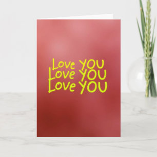 Carte de motif « Minimalist Love You »