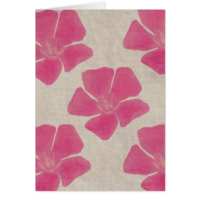 Carte de motif rose de fleur (Devant)
