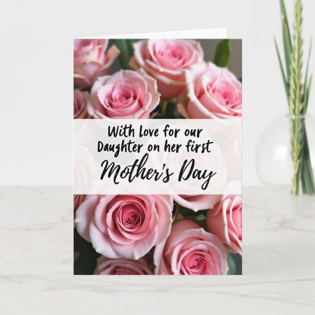 Carte de motif Rose en fleurs (Devant)
