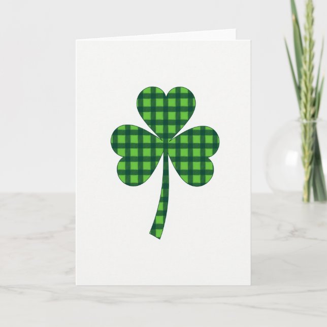 Carte de motif Trèfle à trois feuilles (Devant)