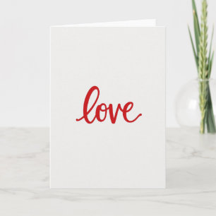 Carte de motif vermillon d'amour