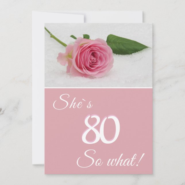 Carte de motivation pour son 80e anniversaire avec (Devant)