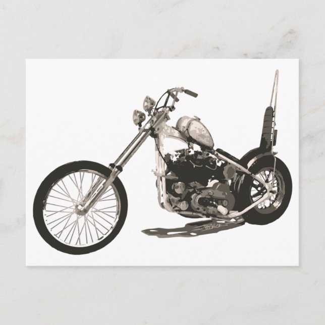 Carte de moto Easy Rider - Chopper Hollywood (Devant)