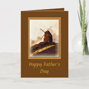 Carte de moulin à Fête des pères européenne person