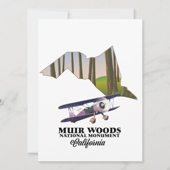 Carte de Muir Woods National Monument affiche de v (Devant)