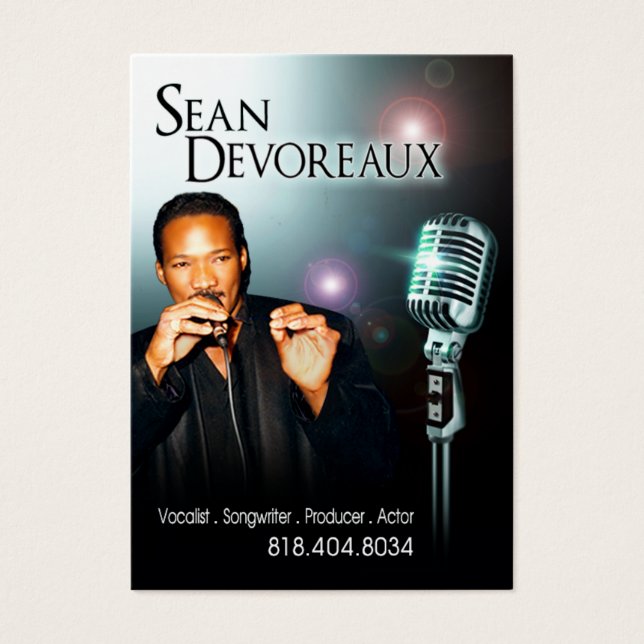 Carte de musique de Sean (Devant)