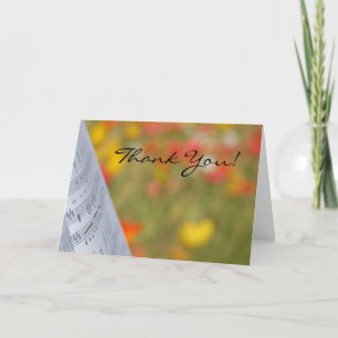 Carte de musique Merci