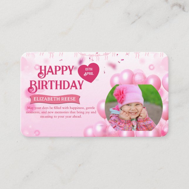 Carte de naissance avec invitation à sauter et jou (Devant)