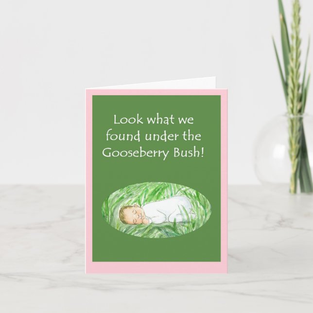 Carte de naissance bébé fille (Devant)