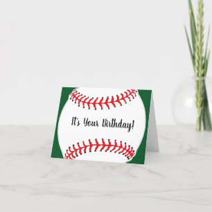Carte de naissance de design baseball