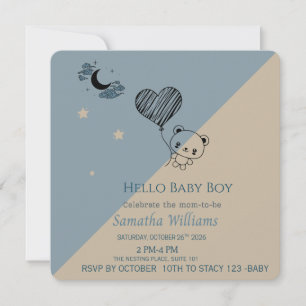 Carte de Naissance Personnalisée aux Pastels Moder