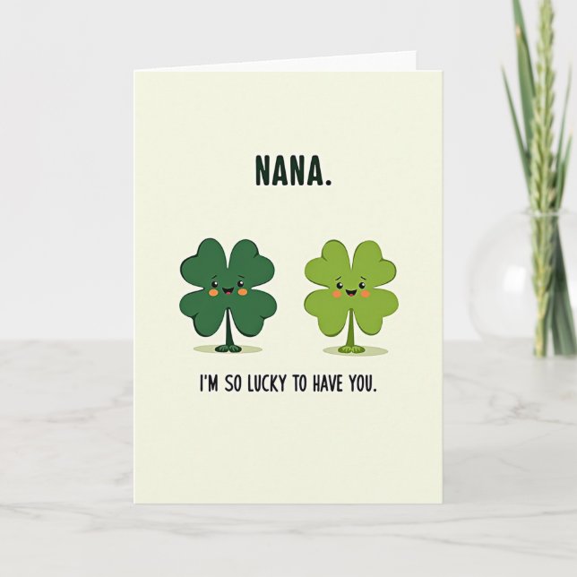 Carte de Nana Chanceuse Je T'Aime (Devant)