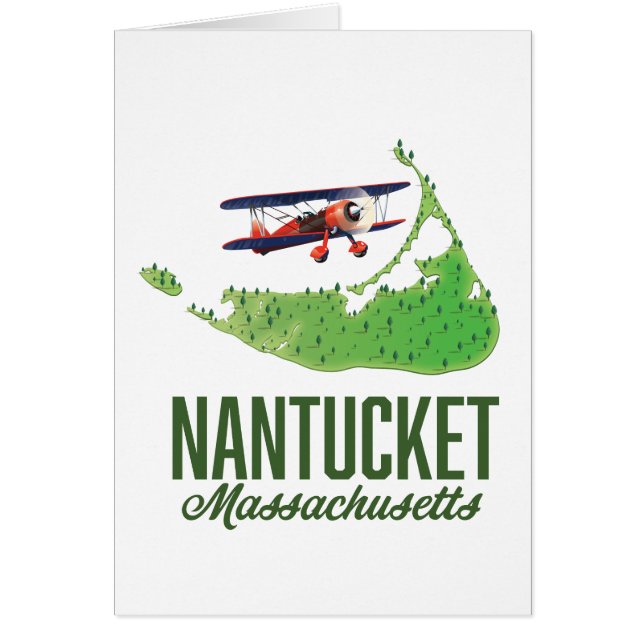 Carte de Nantucket Massachusetts (Devant)