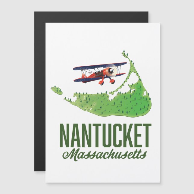 Carte de Nantucket Massachusetts (Devant / Derrière)