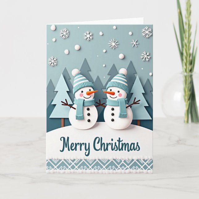 Carte de neige fantaisiste (Devant)