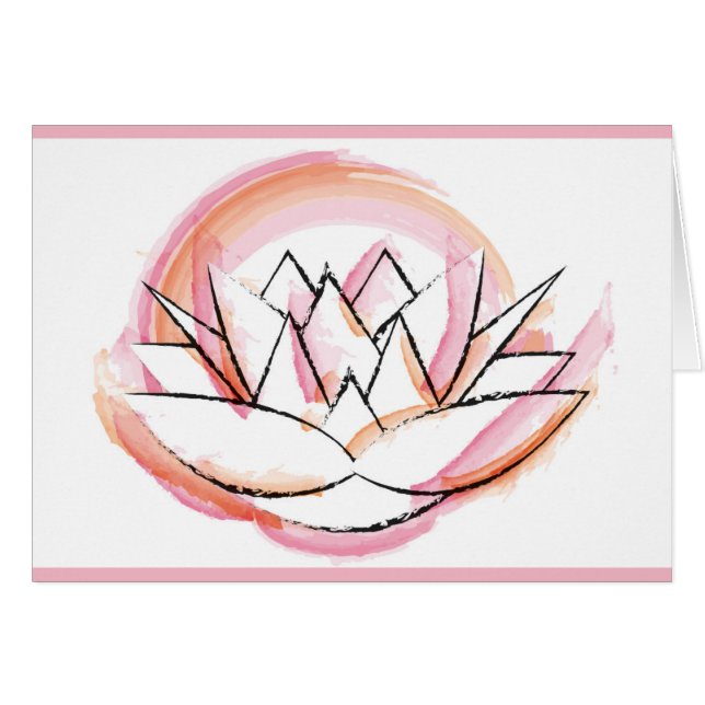 Carte de nénuphar (Devant horizontal)