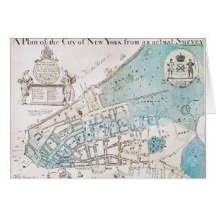 Carte de New York City, 1728