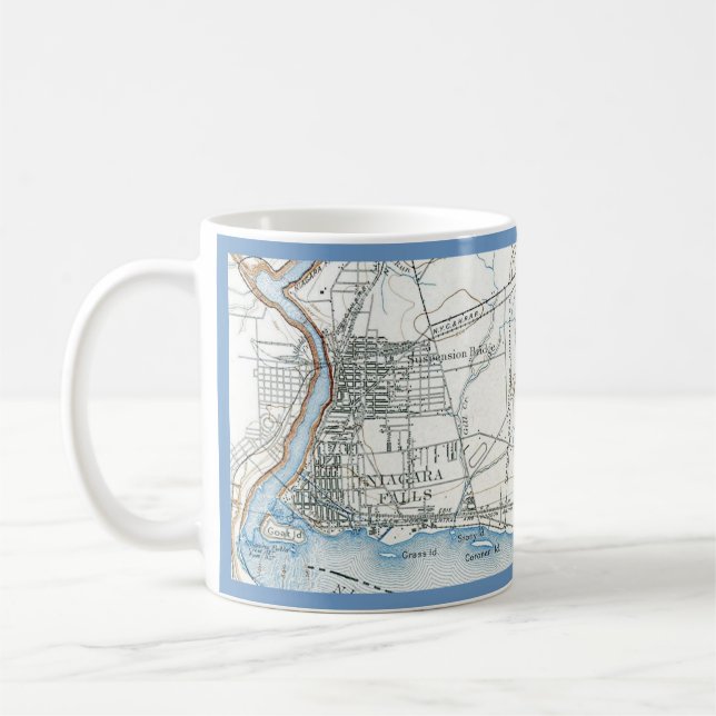 Carte de Niagara Falls sur un Mug (Gauche)