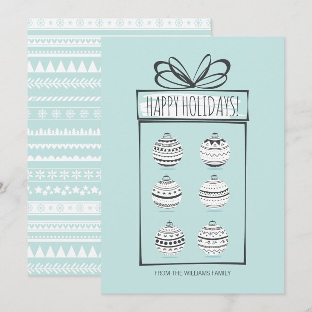 Carte de Noël (Devant / Derrière)