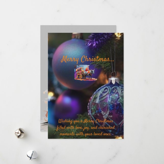 Carte de Noël (Devant/Arrière en situation)