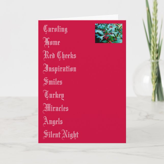Carte de Noël (Devant)
