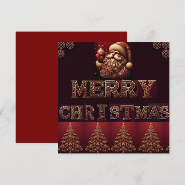 Carte de Noël (Devant / Derrière)