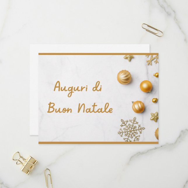 Carte de Noël (Devant/Arrière en situation)