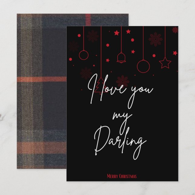 Carte de Noël (Devant / Derrière)