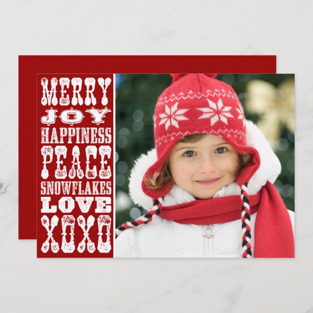 Carte de Noël (Devant / Derrière)