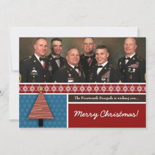 Carte de Noël 5x7 Red Christmas Tree