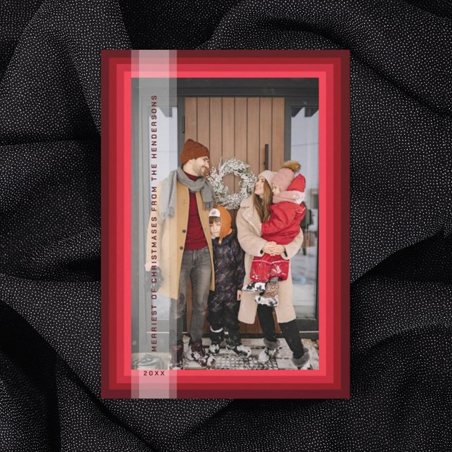 Carte de Noël à cadre rouge (Créateur téléchargé)