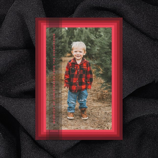 Carte de Noël à cadre rouge (Créateur téléchargé)