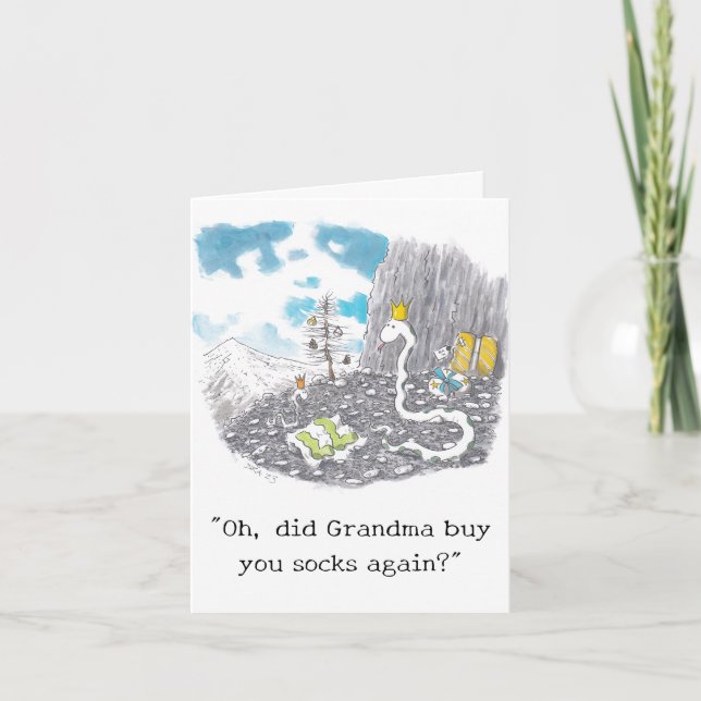 Carte de Noël à chaussettes sobres (Devant)