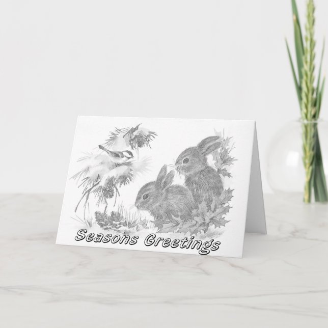 Carte de Noël à colorier pour adulte (Devant)