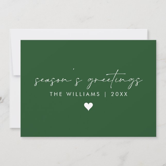 Carte de Noël à écriture manuscrite minimale sans  (Devant)