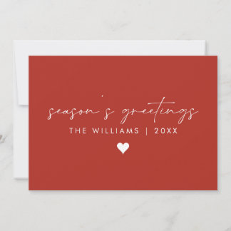 Carte de Noël à écriture manuscrite minimale sans