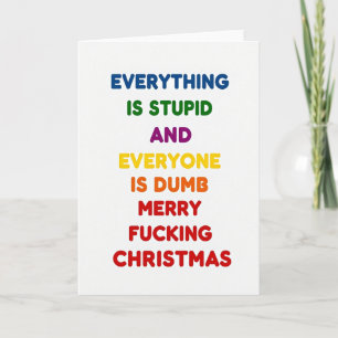 Carte de Noël à humour adulte