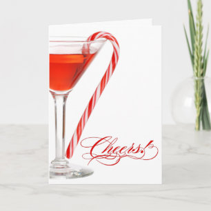 Carte de Noël à la fête