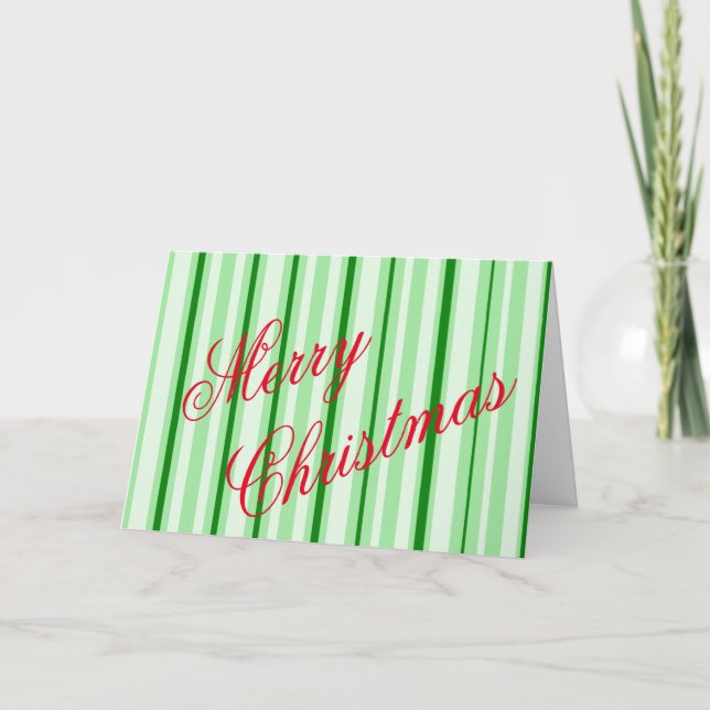 carte de Noël à la menthe poivrée (Devant)