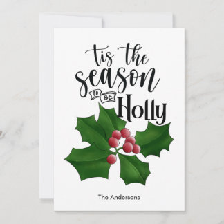 Carte de Noël à l'aquarelle joyeuse et festive