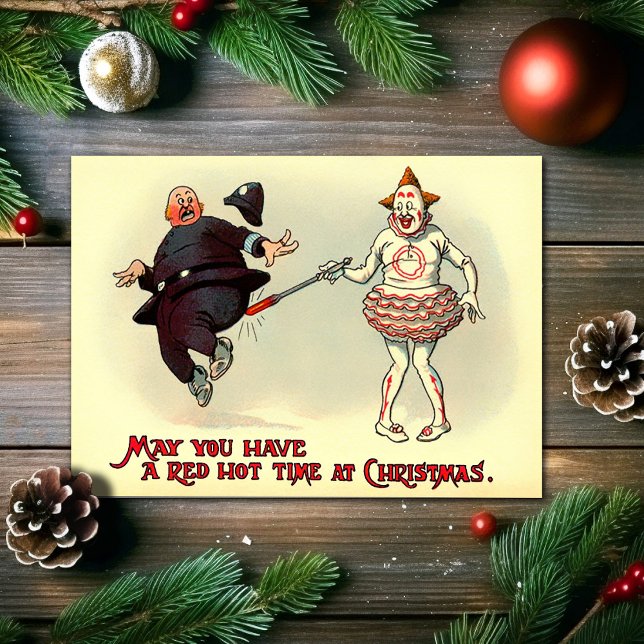 Carte de Noël à l'humour victorien étrange (Créateur téléchargé)