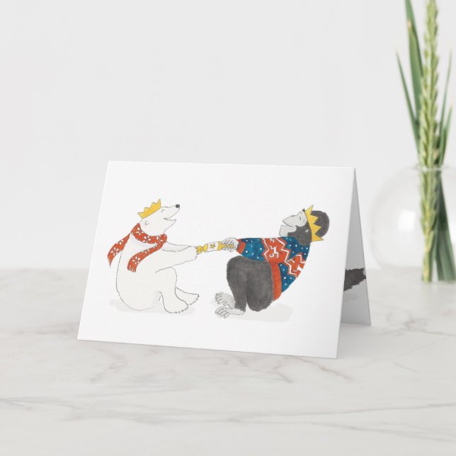 Carte de Noël à l'ours polaire (Devant)