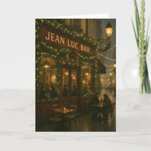 Carte de Noël à Paris