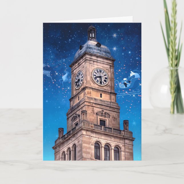 Carte de Noël à quatre villes (Devant)