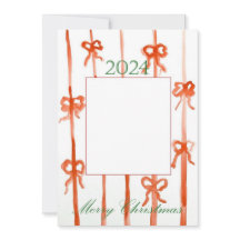 Carte de Noël à ruban