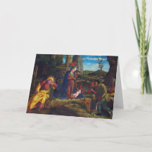 Carte de Noël à thème religieux